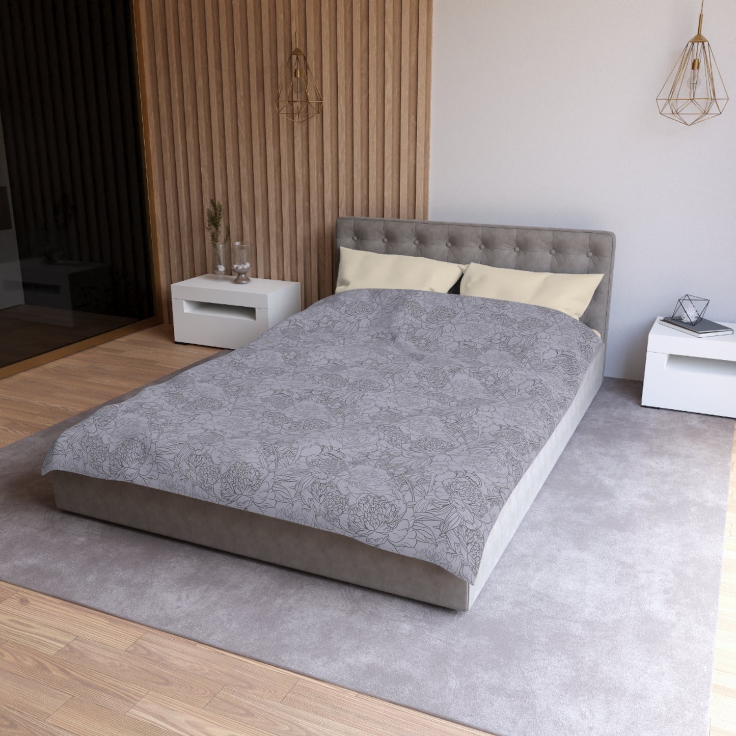 Dusty Bloom Microfiber Duvet Cover