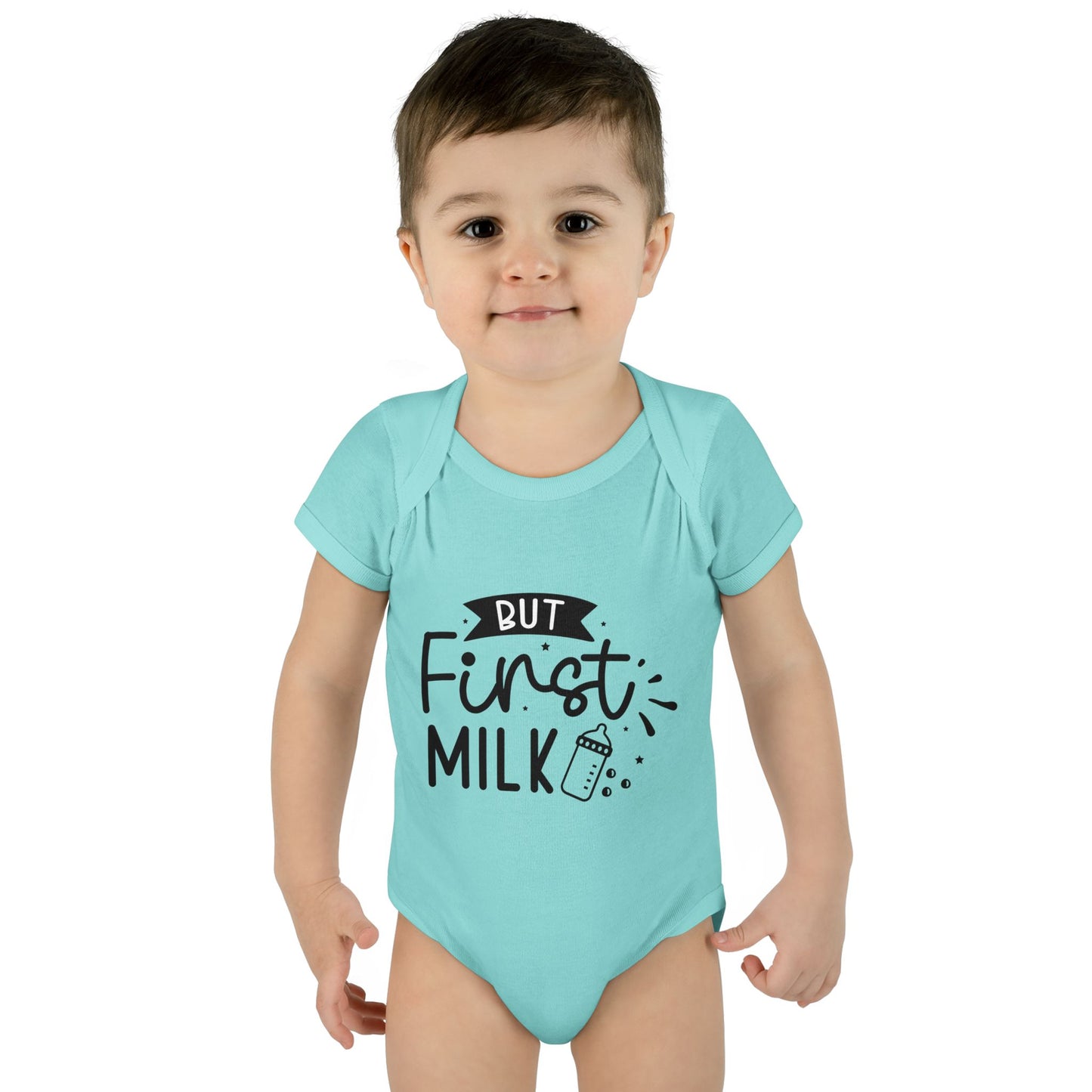But First Milk Infant Baby Rib Bodysuit