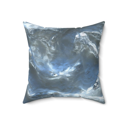 Snowdrift Sheer & Lace Throw Pillow