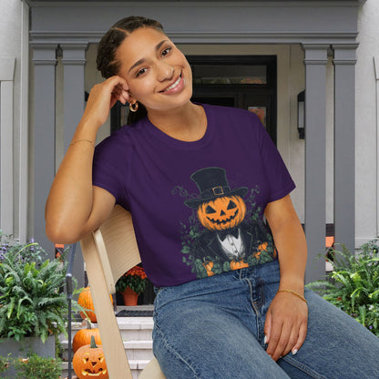 Halloween Pumpkin Man Adult T-shirt