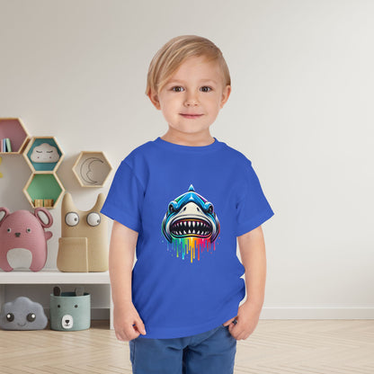 Colorful Shark Toddler Tee