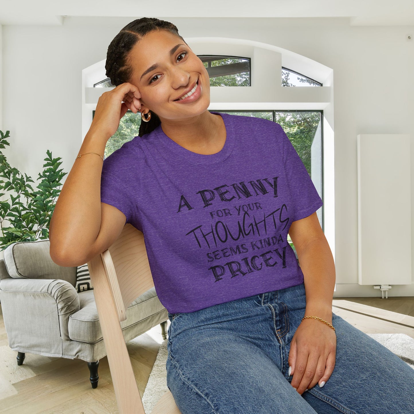 A Penny For Your Thoughts Seems Kinda Pricey Adult T-shirt