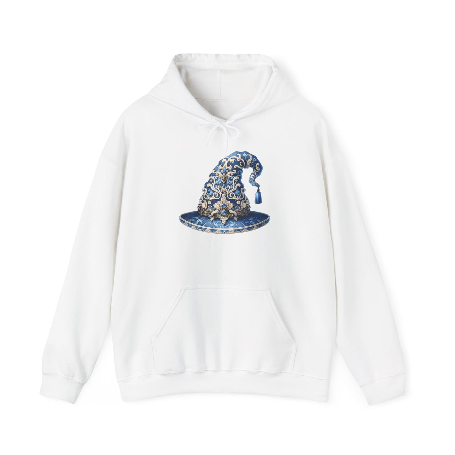 Blue & Silver Witch Hat Heavy Blend™ Hooded Sweatshirt