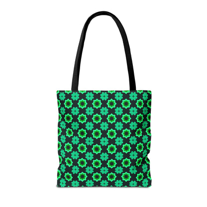 Clover Bloom Burst Canvas Tote Bag