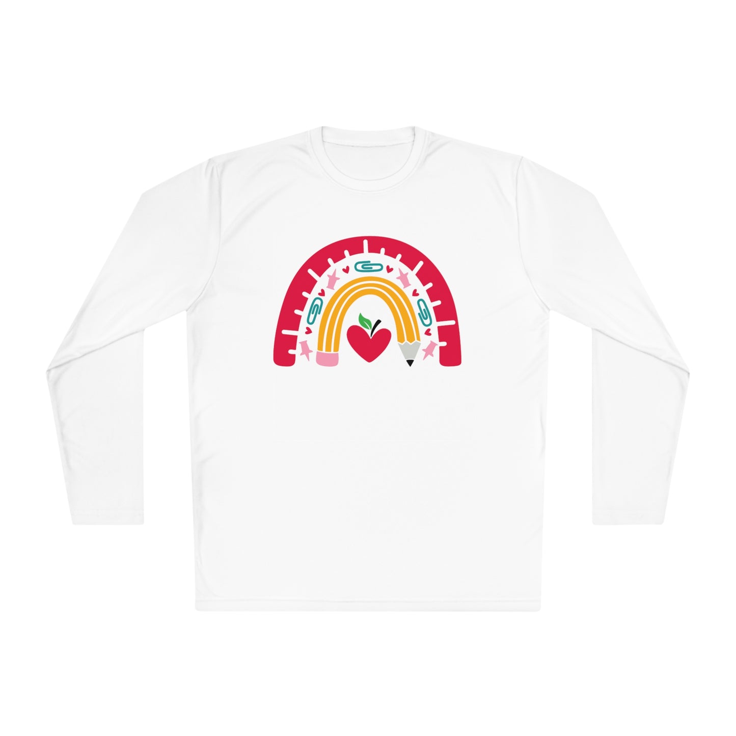 Rainbow Teacher Adult Long Sleeve Tee