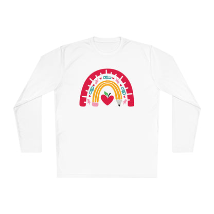 Rainbow Teacher Adult Long Sleeve Tee