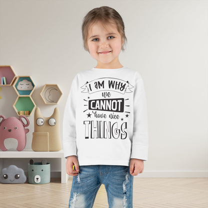 I Am Why We Cannot Have Nice Things Long Sleeve Tee