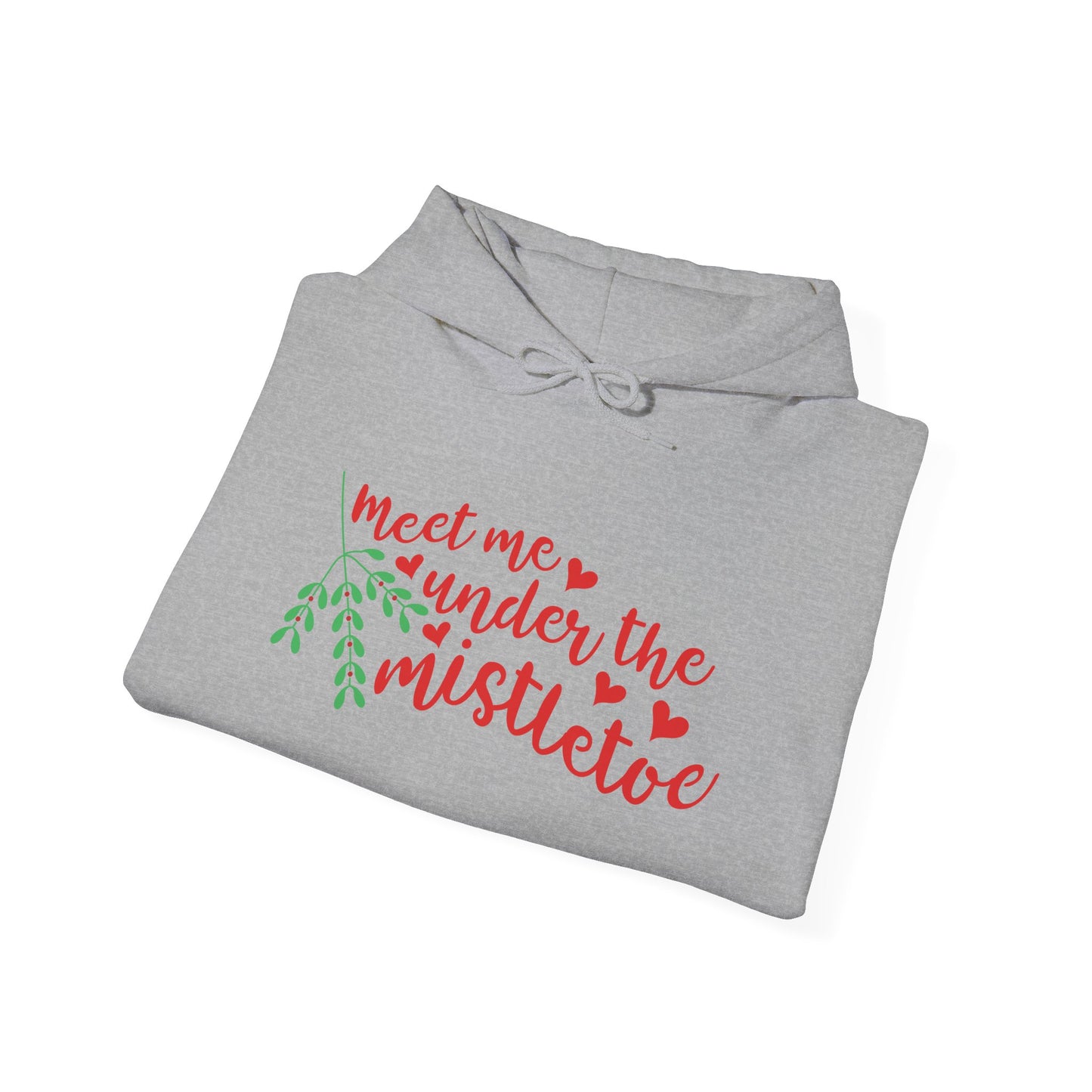 Meet Me Under The Mistletoe Adult Heavy Blend™ Hooded Sweatshirt