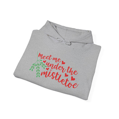Meet Me Under The Mistletoe Adult Heavy Blend™ Hooded Sweatshirt