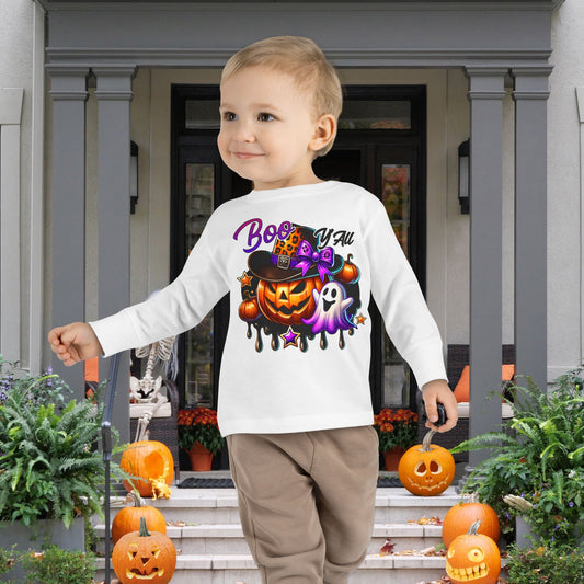 Boo Y'all Toddler Long Sleeve Tee