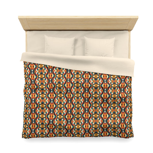 Autumn Kaleidoscope Microfiber Duvet Cover