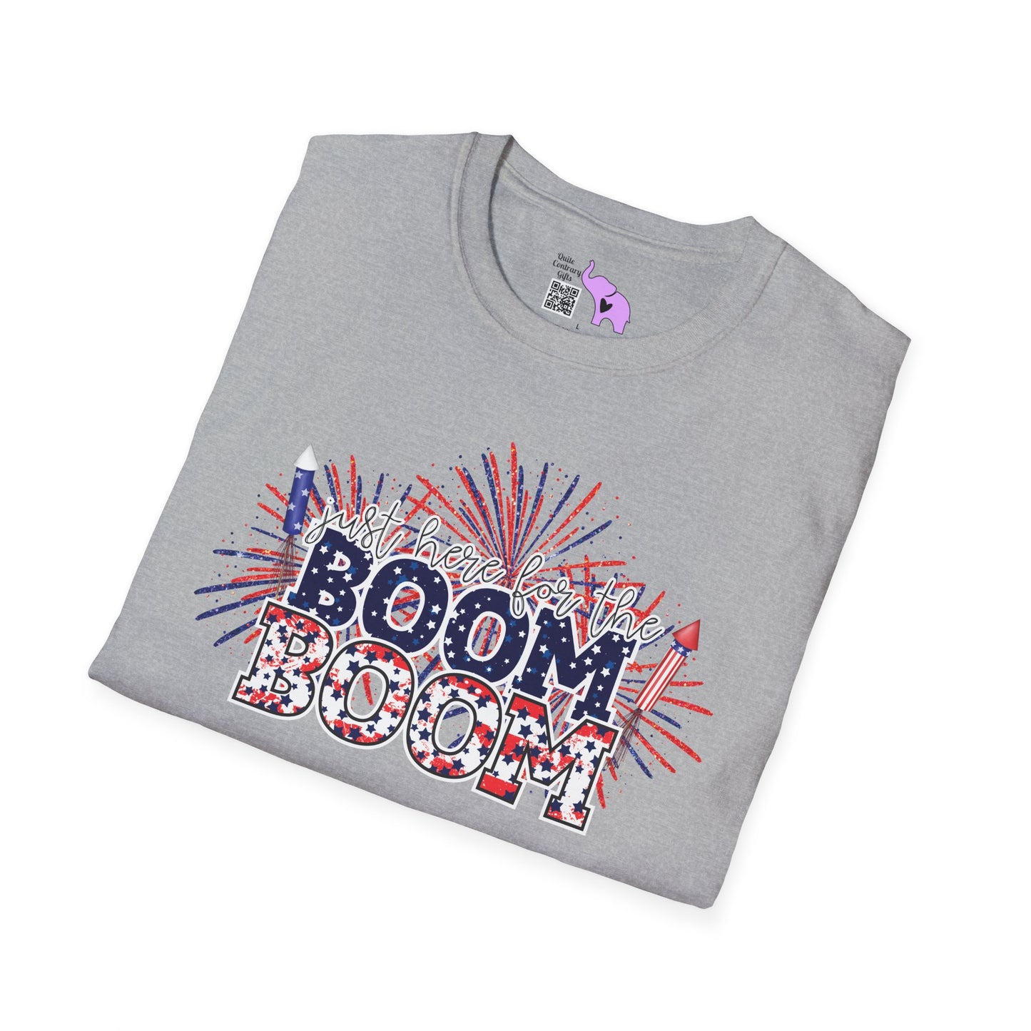 I'm Just Here For The Boom Boom Adult T-shirt