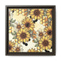 Sunflowers & Honeycombs Framed Canvas Art