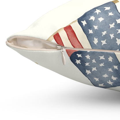 Waves of Freedom Throw Pillow