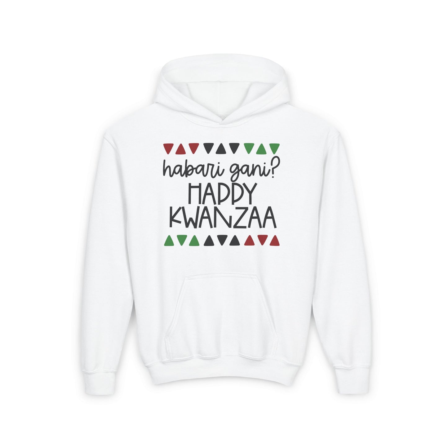 Habari Gani?Happy Kwanzaa Youth Heavy Blend Hoodie