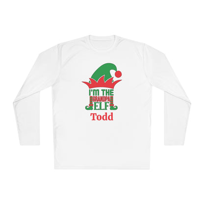 I'm The Grandpa Elf Personalized Adult Long Sleeve Tee