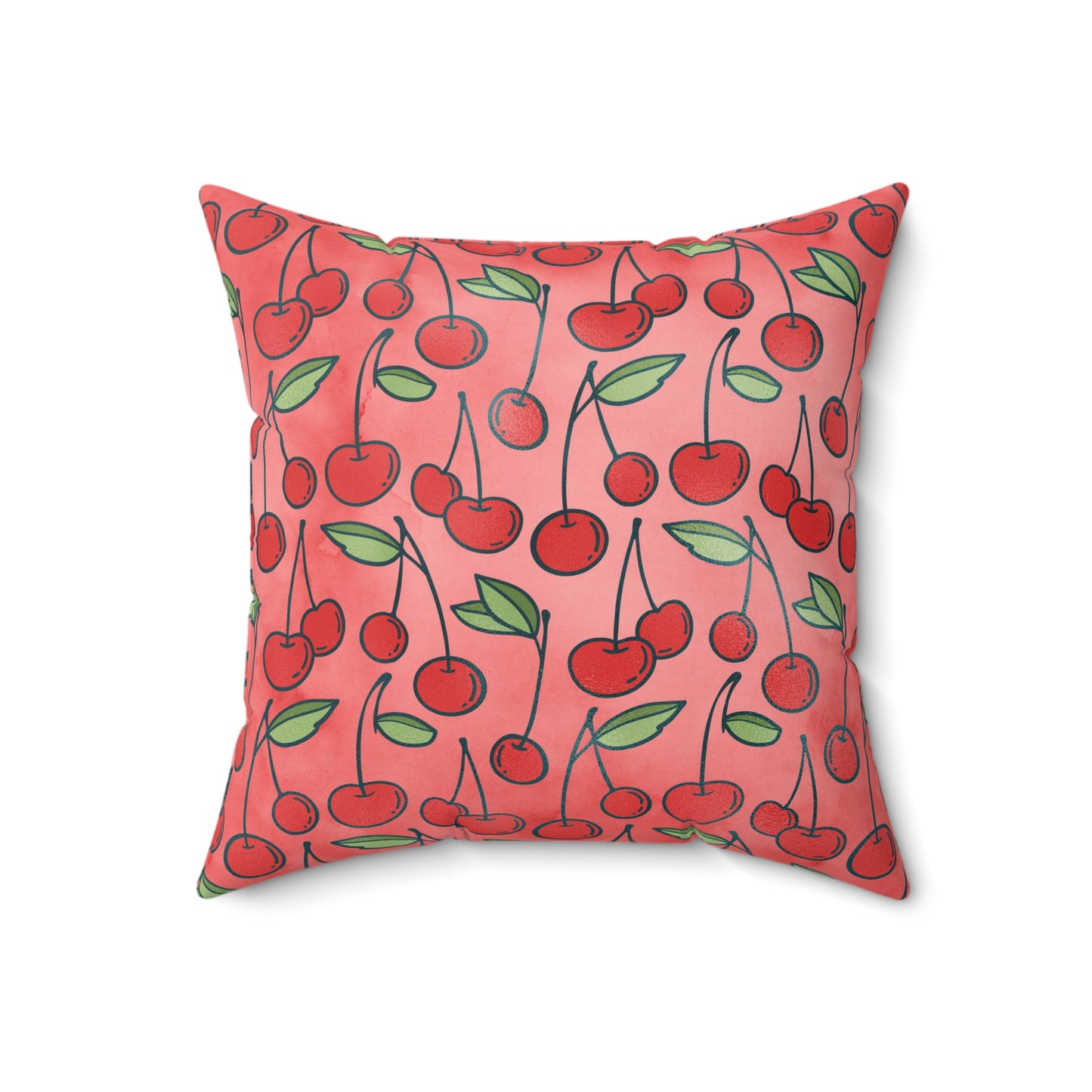 Cherry Bombshell Throw Pillow