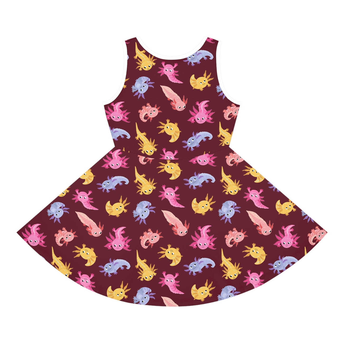 Crimson Axolotls Girls' Sleeveless Sundress
