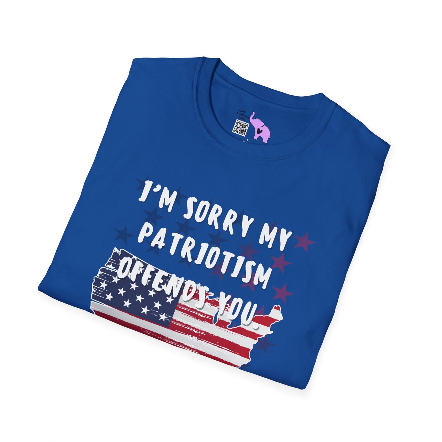 I'm Sorry My Patriotism Offends You. Your Lack of Spine Offends Me Adult T-shirt