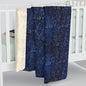 Sapphire Gilded Garden Fleece Blanket