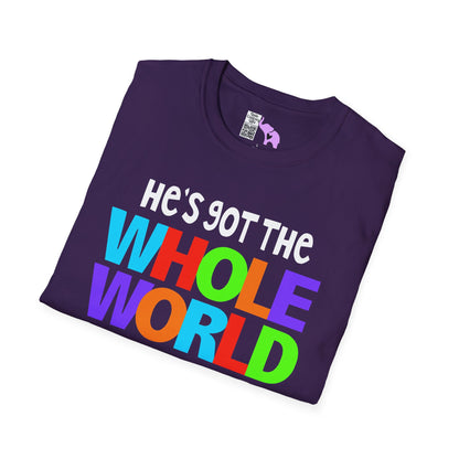 He's Got The Whole World In His Hands Adult T-shirt
