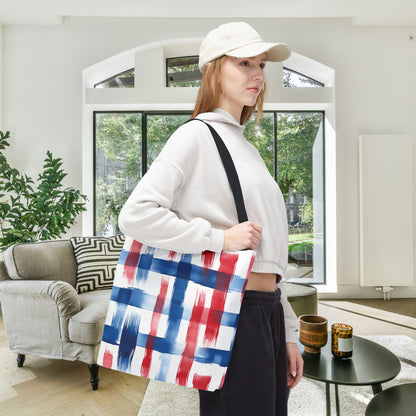 LIberty Strokes Canvas Tote Bag