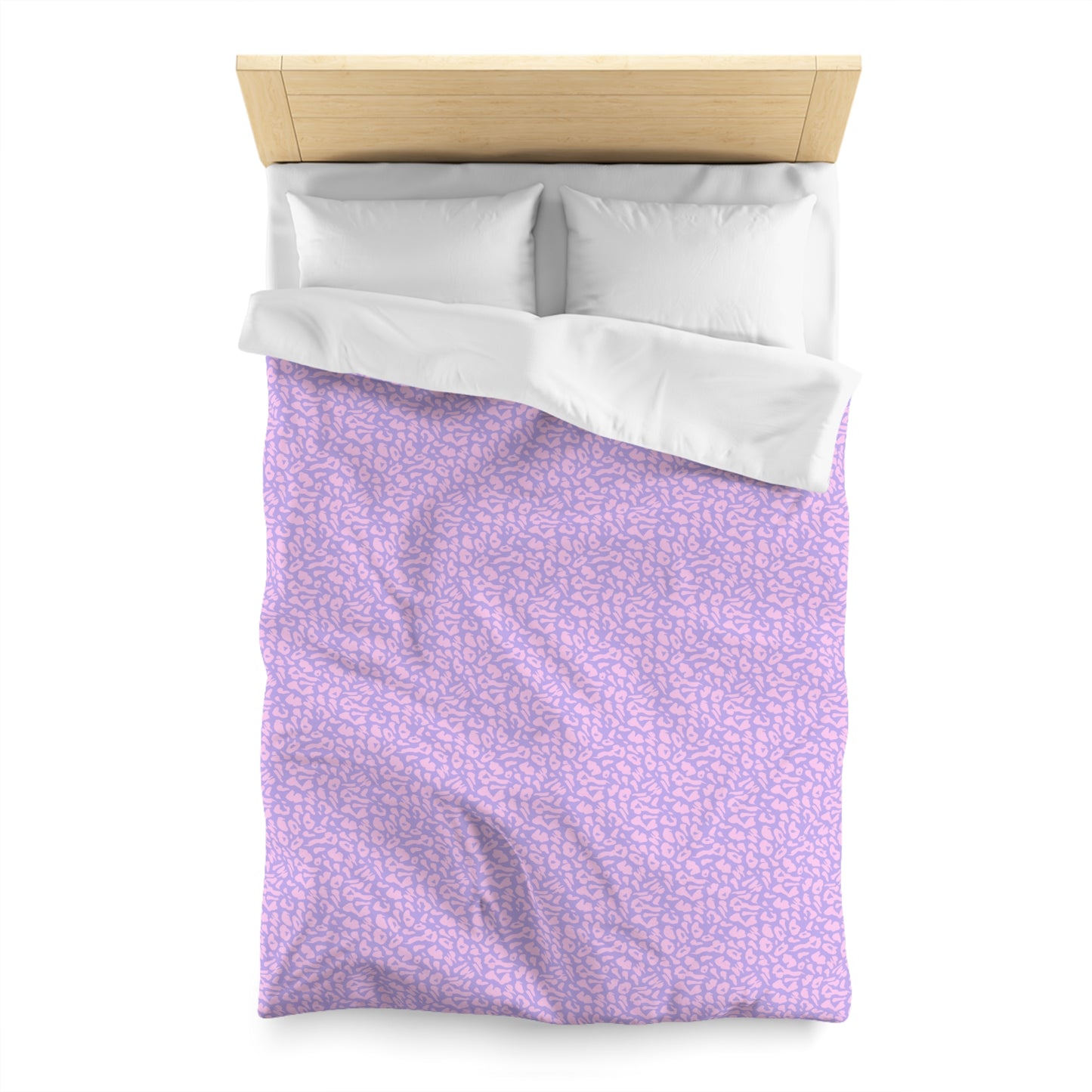 Cotton Candy Cheetah Microfiber Duvet Cover