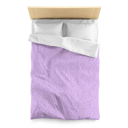Cotton Candy Cheetah Microfiber Duvet Cover