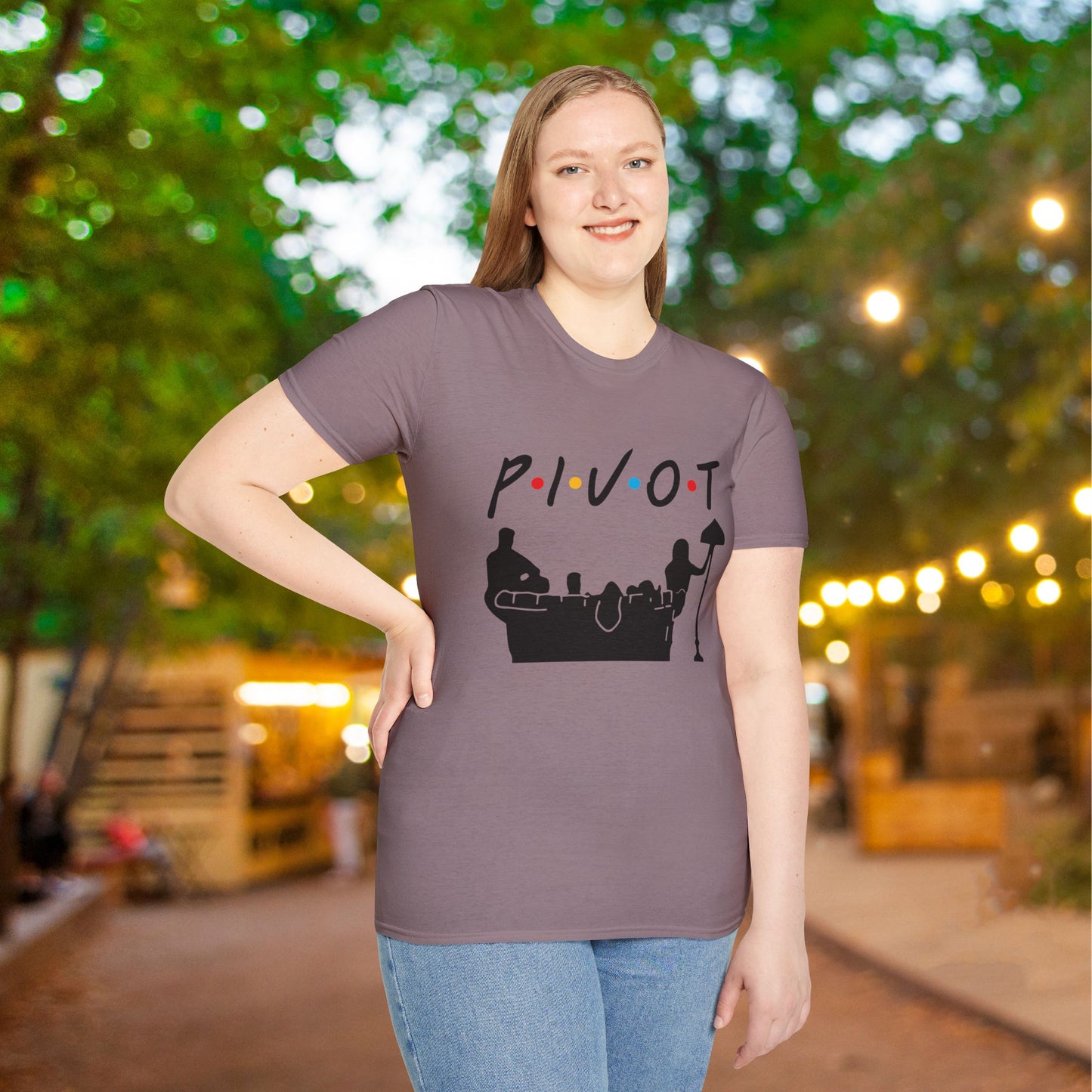 Friends; Pivot Adult T-shirt
