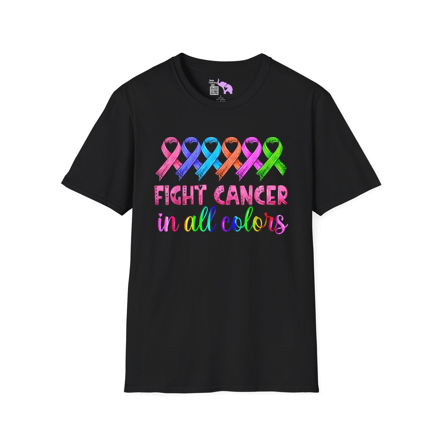 Fight Cancer in All Colors 4 Adult T-shirt