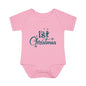 1st Christmas Infant Baby Rib Bodysuit