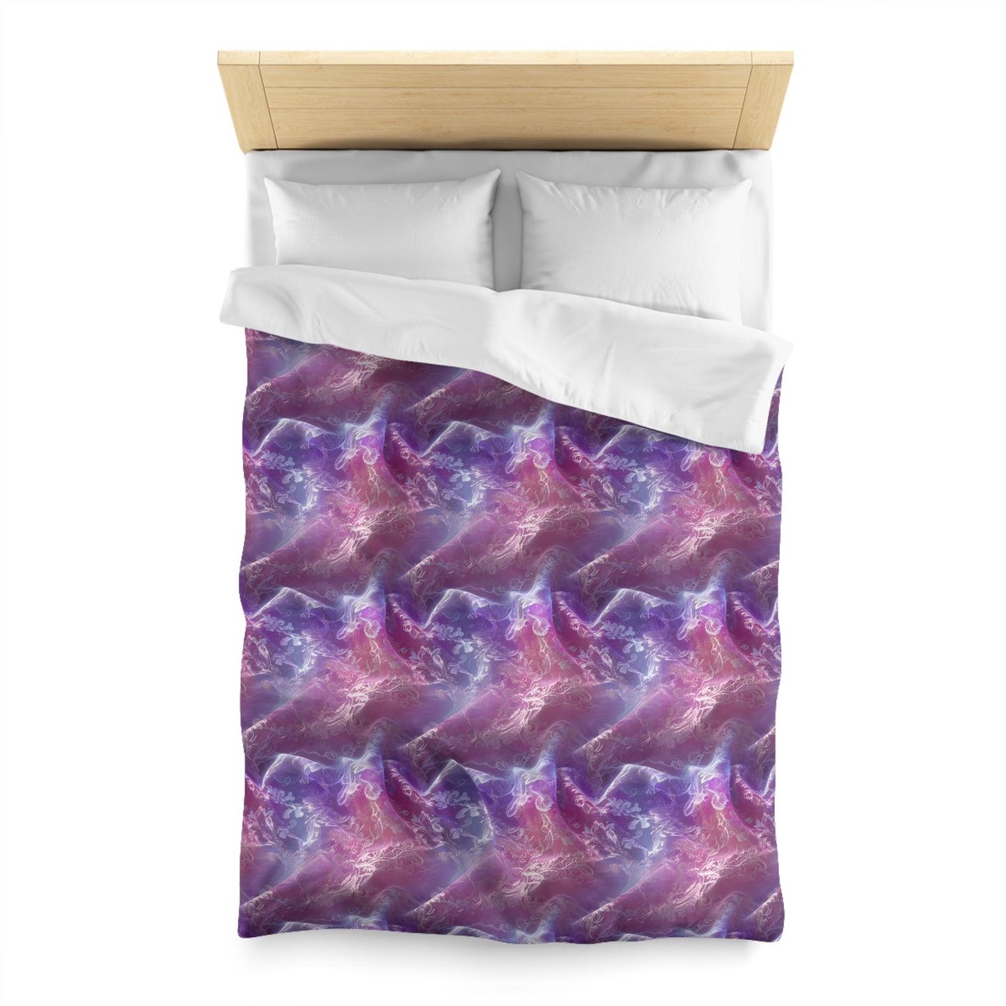 Blush Orchid Sheer & Lace Duvet Bedding Set