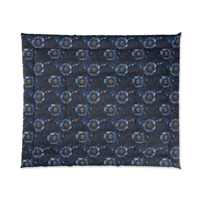 Midnight Sky Blossoms Comforter