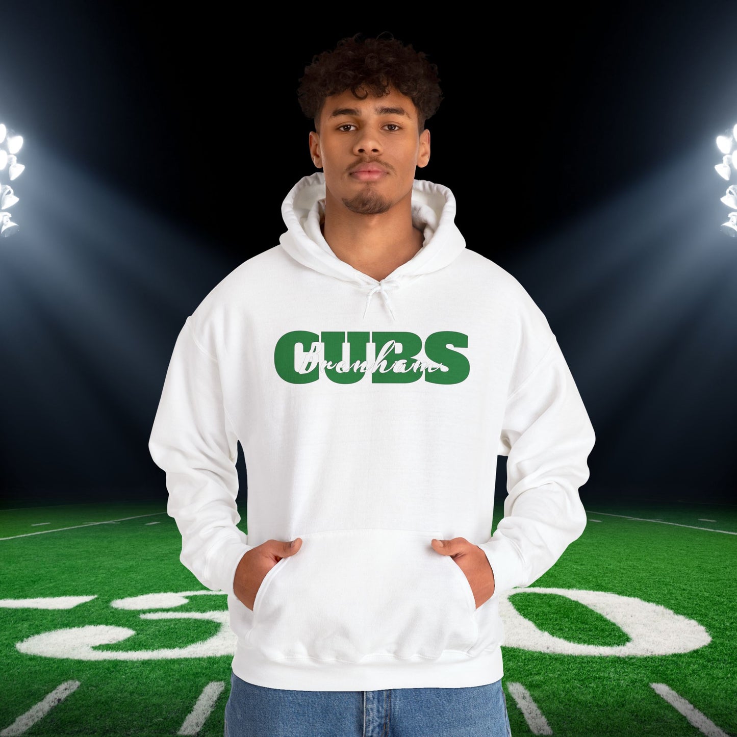 Brenham Cubs Double Text Adult Heavy Blend™ Hooded Sweatshirt