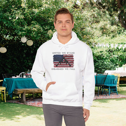 United We Stand Disarmed We Fall Heavy Blend™ Hooded Sweatshirt