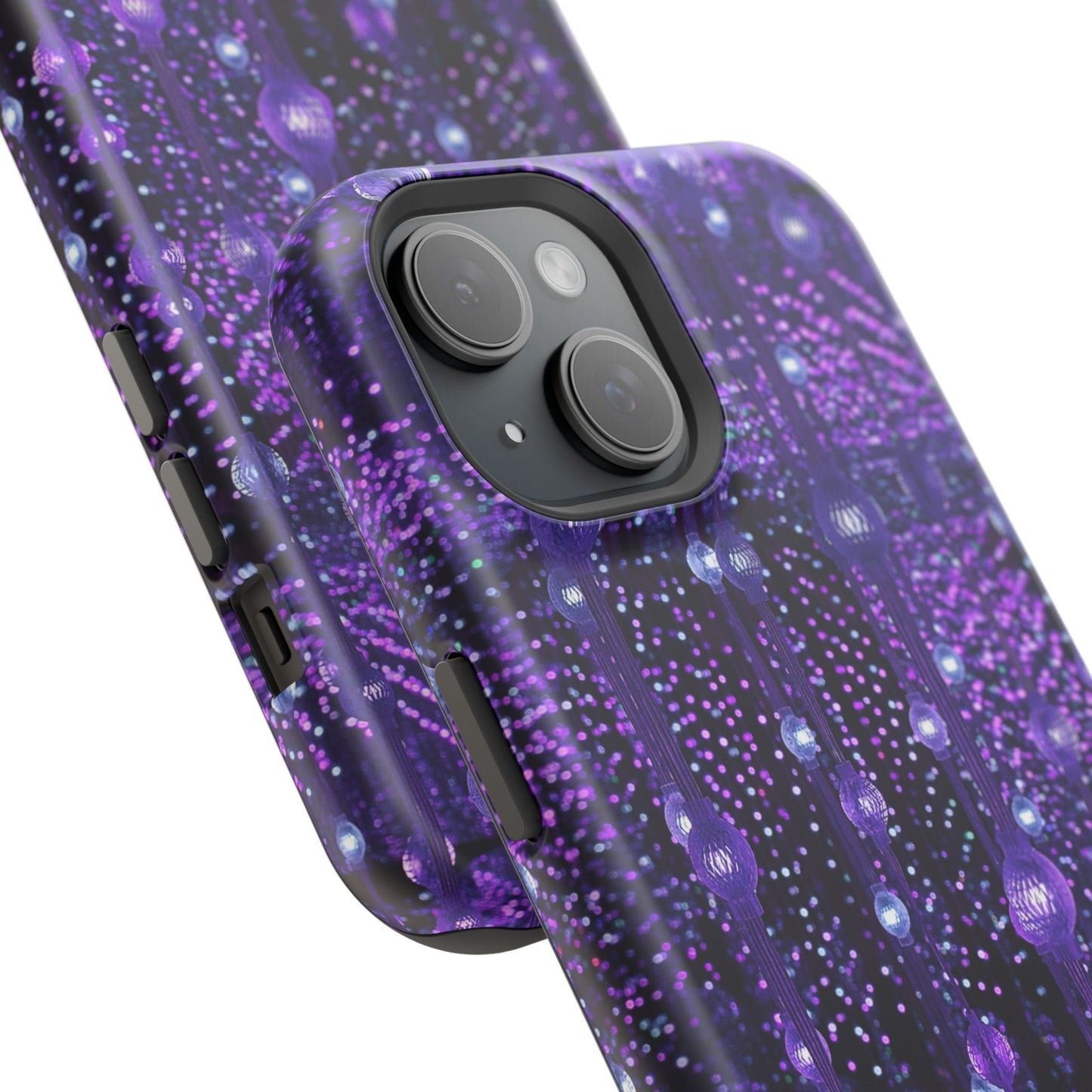 Purple Raindrops MagSafe® Compatible Tough Case for iPhone