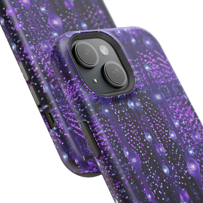 Purple Raindrops MagSafe® Compatible Tough Case for iPhone