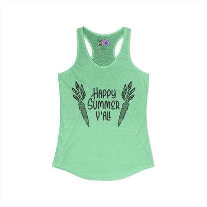 Happy Summer Y'all Women's Ideal Racerback Tank