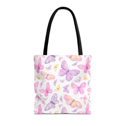 Pastel Butterfly Dreams Canvas Tote Bag