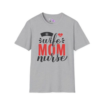 Wife Mom Nurse Adult T-shirt