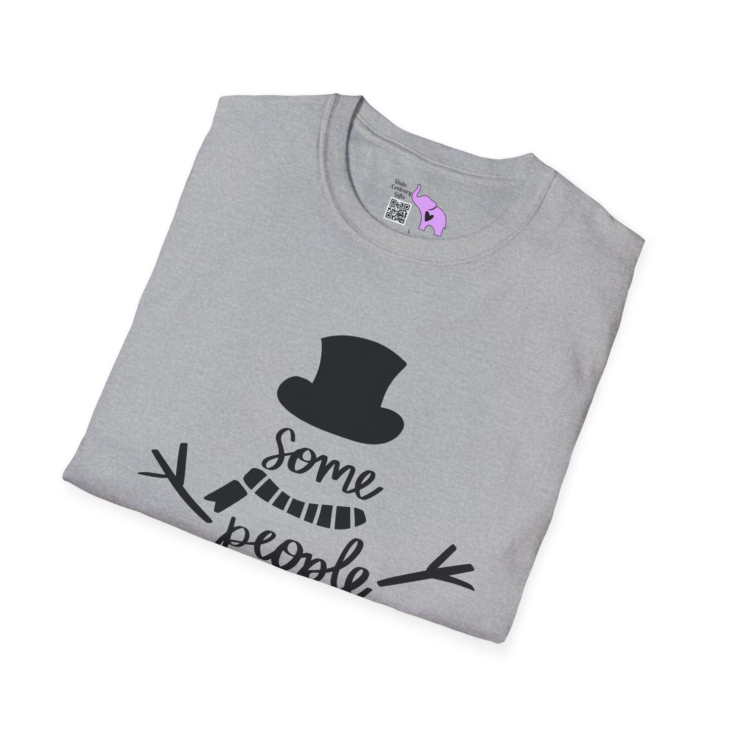Some People Are Worth Melting For (Snowman) Adult T-shirt