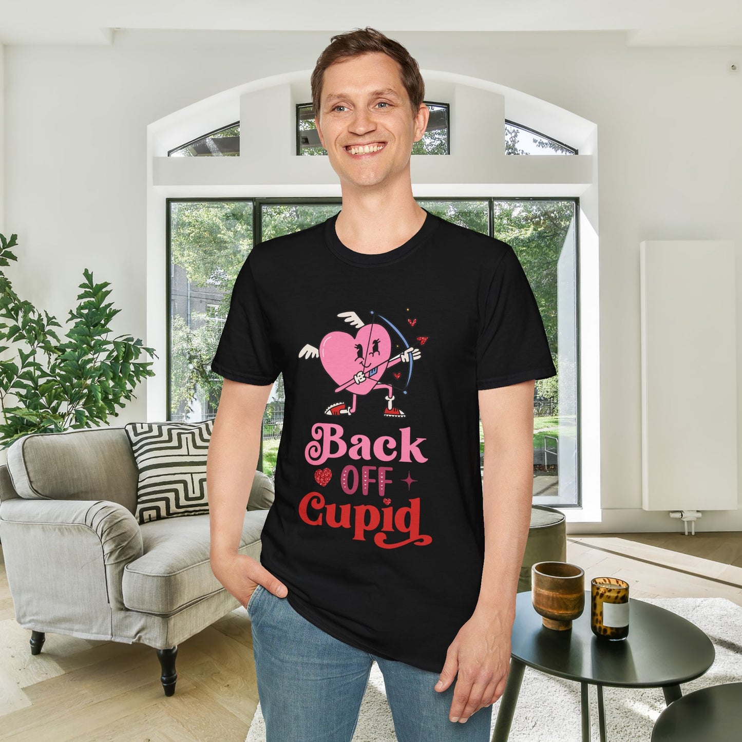 Back Off Cupid Adult Unisex Tshirt