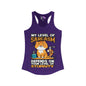 My Level of Sarcasm Depends on Your Level of Stupidity Women's Ideal Racerback Tank