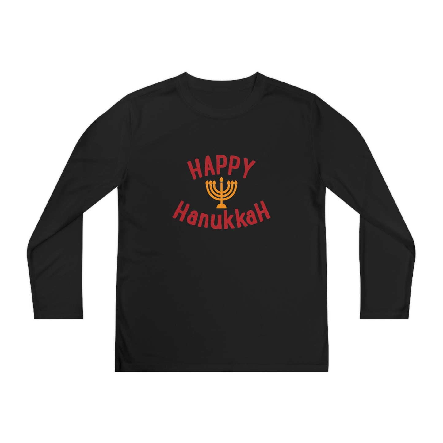 Happy Hanukkah Youth Long Sleeve Tee