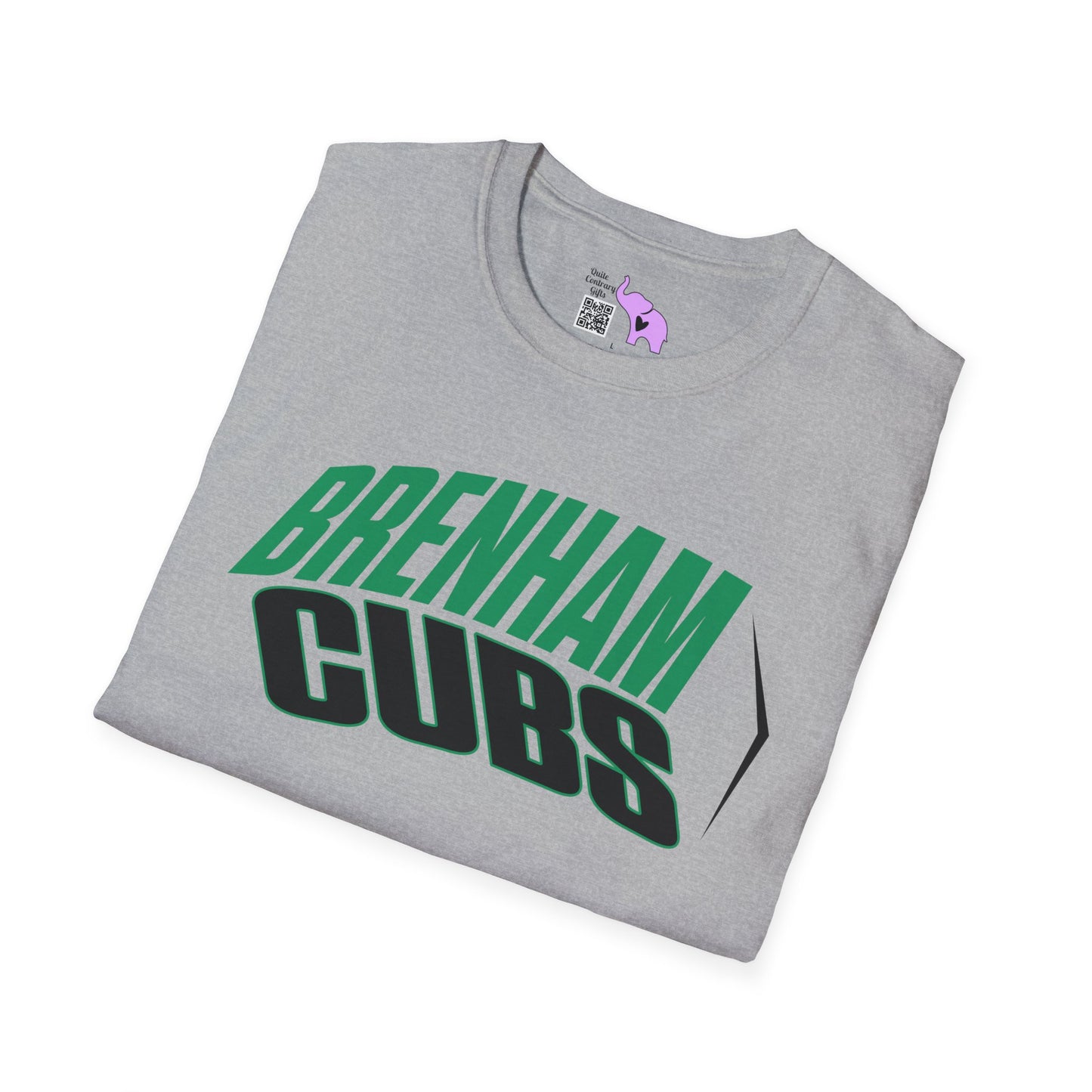 Brenham Cubs (Angled) Adult T-shirt
