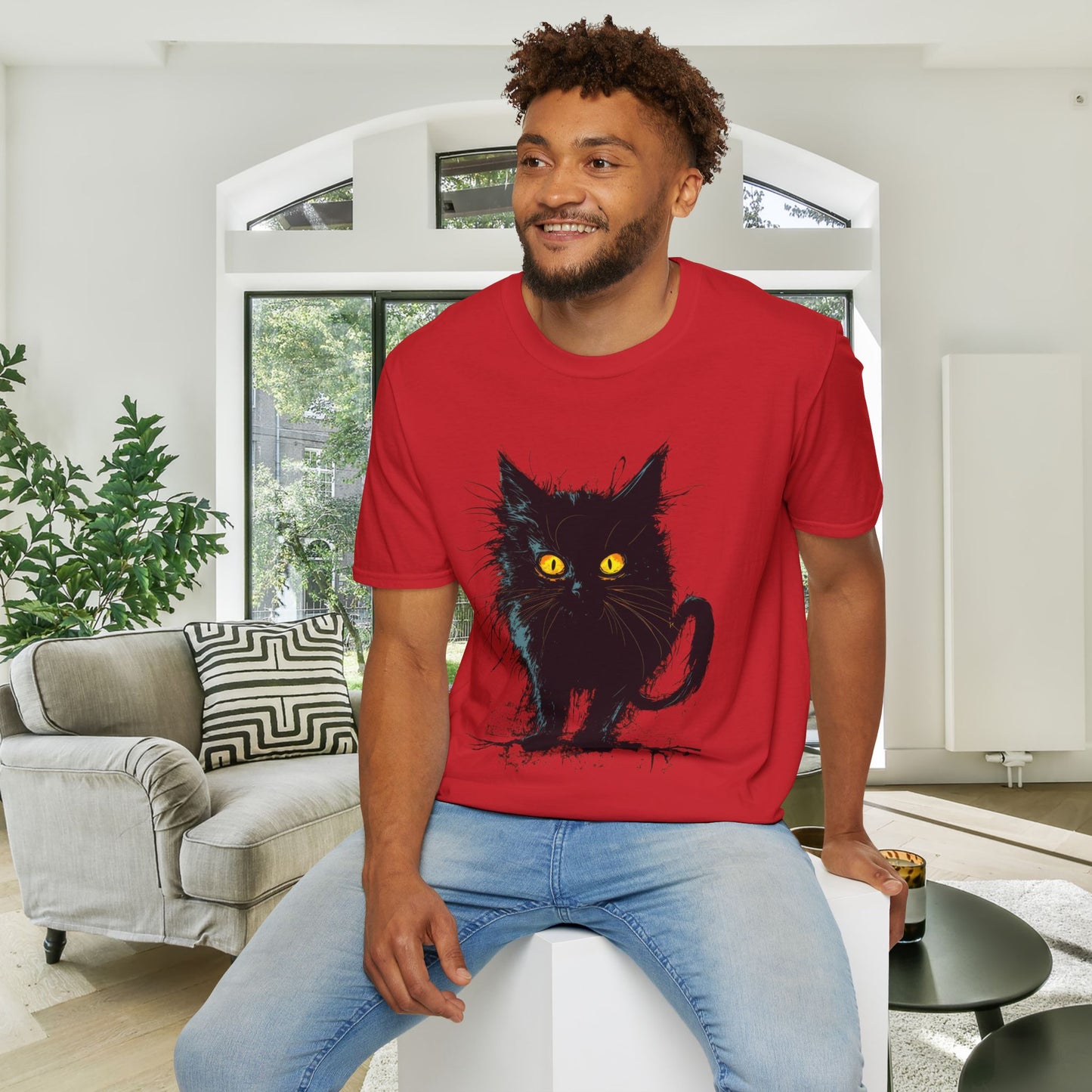 Black Kitten Adult T-shirt