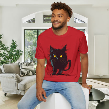 Black Kitten Adult T-shirt