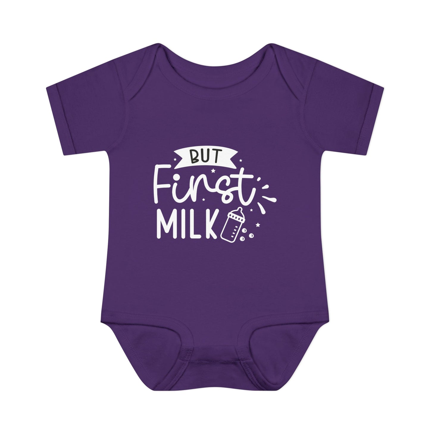 But First Milk Infant Baby Rib Bodysuit