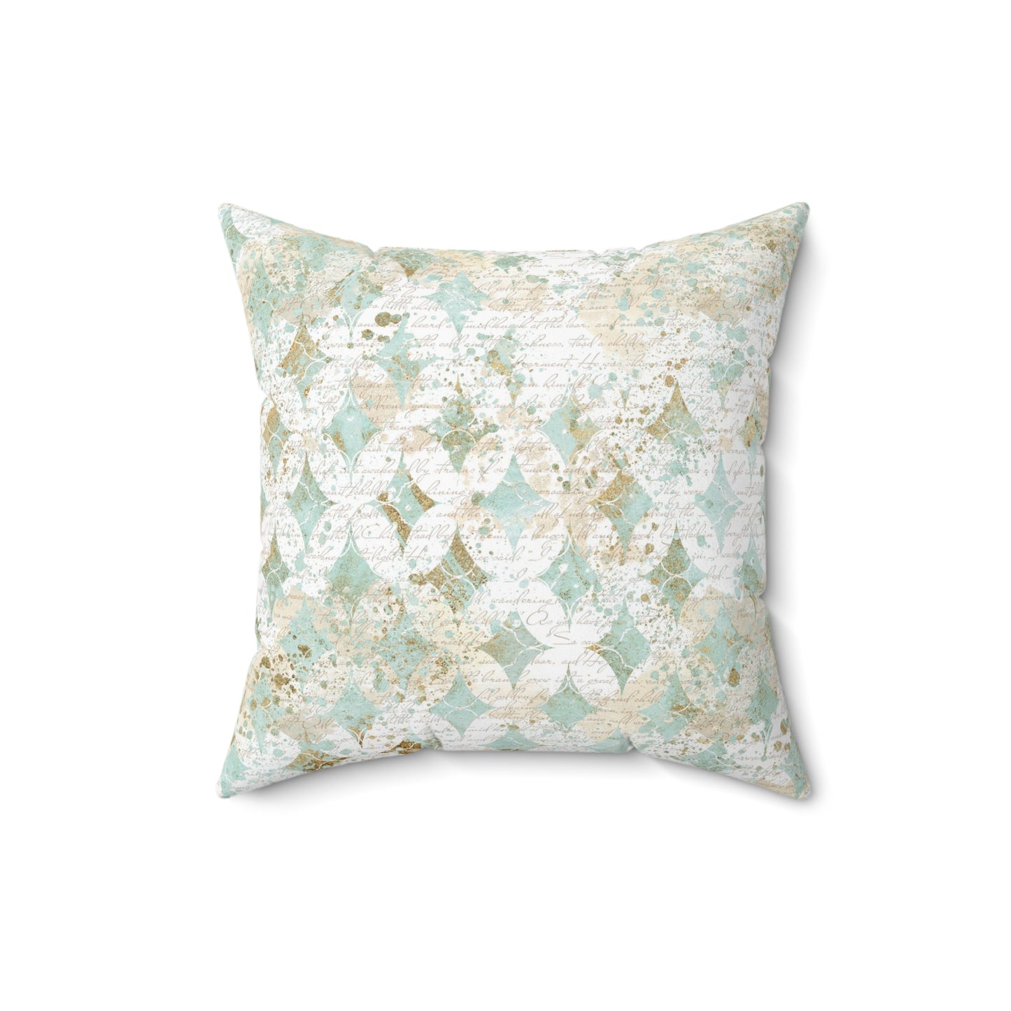 Faded Correspondence Throw Pillow