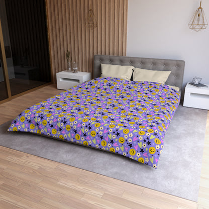 Happy Little Things Microfiber Duvet Cover